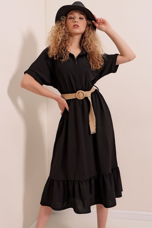 Bigdart Bigdart 2292 Belted Dress - Black