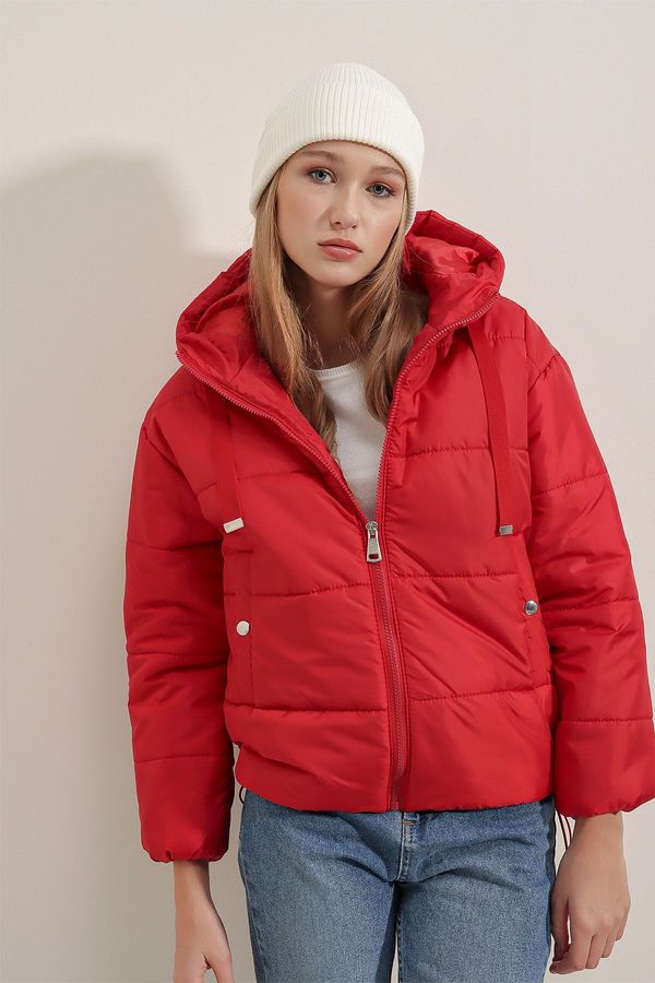 Bigdart Bigdart 5117 Hooded Puffer Jacket - Red