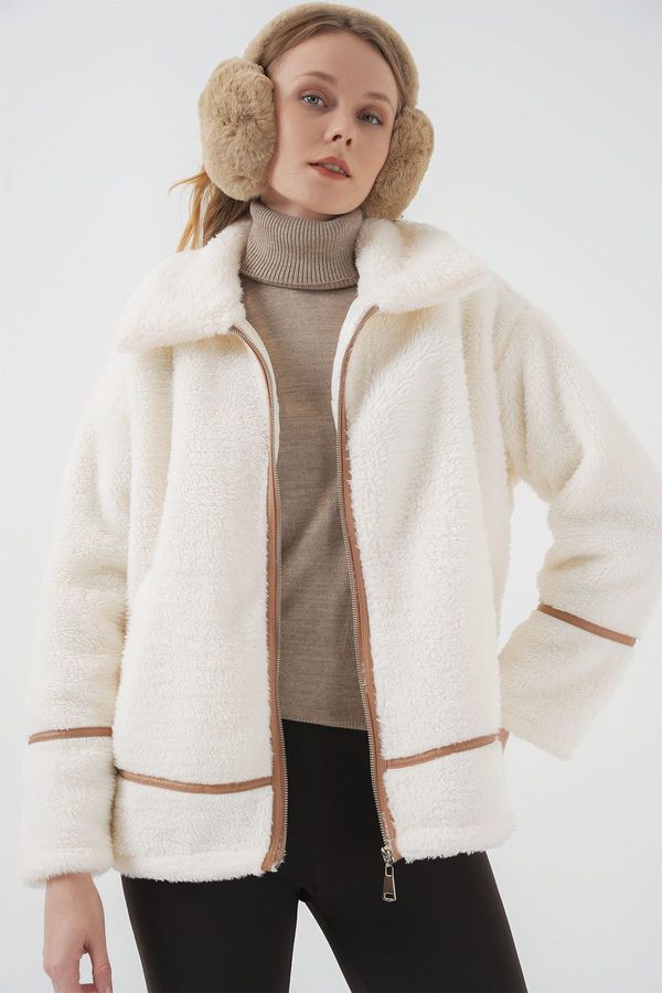 Bigdart Bigdart 5173 Lined Plush Jacket - Camel