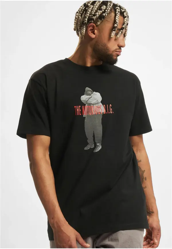 Mister Tee Biggie Smalls Concrete Tee Black