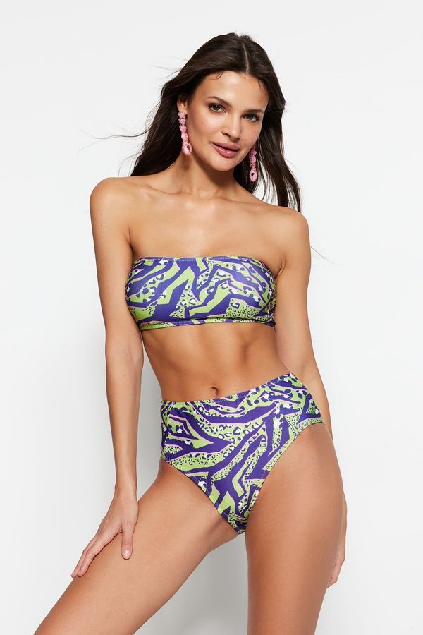 Trendyol Bikini komplet Trendyol TBESS22BT0018/Blue-Multicolor