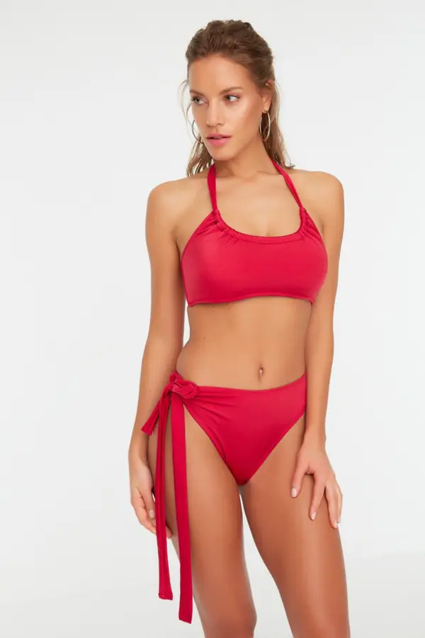 Trendyol Bikini spodnji del Trendyol High waist