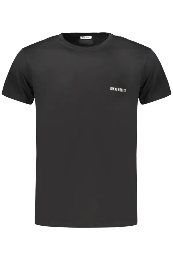 Bikkembergs Bikkembergs črna majica s kratkimi rokavi