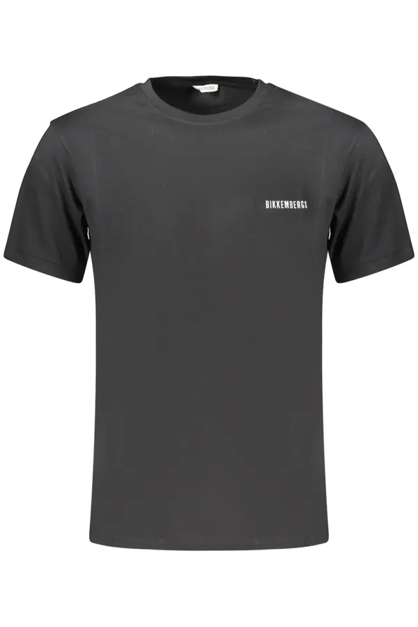 Bikkembergs Bikkembergs črna majica s kratkimi rokavi
