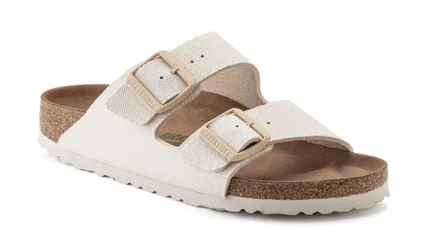 Birkenstock Birkenstock Arizona veganski sandali bele barve