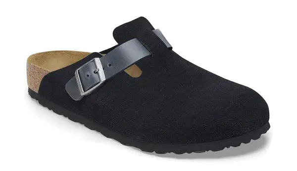 Birkenstock Birkenstock Boston usnjeni sandali modri