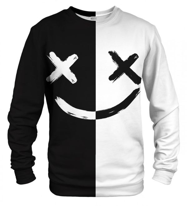 Bittersweet Paris Bittersweet Paris Unisex's B&W Face Sweater S-Pc Bsp514