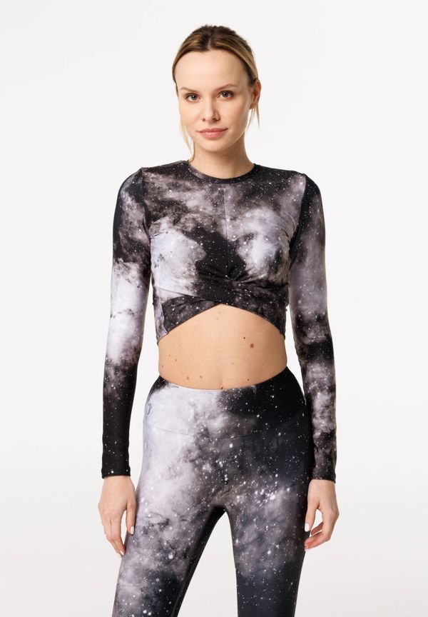 Bittersweet Paris Bittersweet Paris Woman's Dark Nebula Gaia Longsleeve Top GLT-C-Print BSP1164