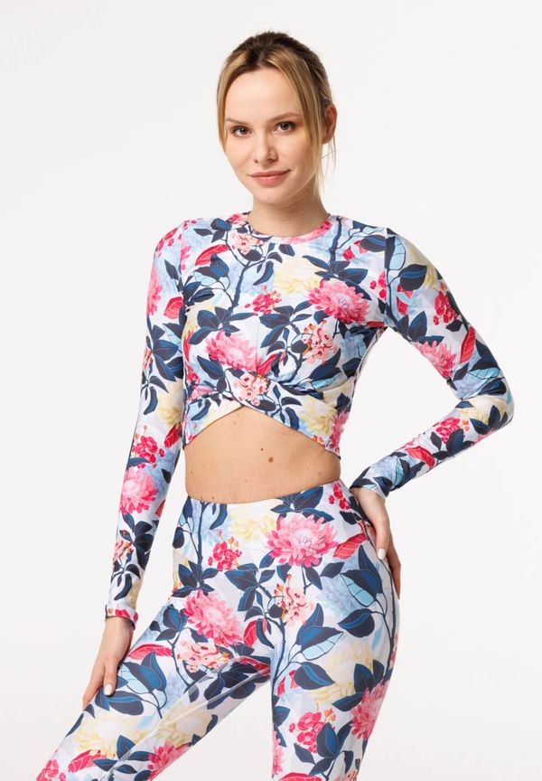 Bittersweet Paris Bittersweet Paris Woman's Floral Pattern Gaia Longsleeve Top GLT-C-Print BSP432