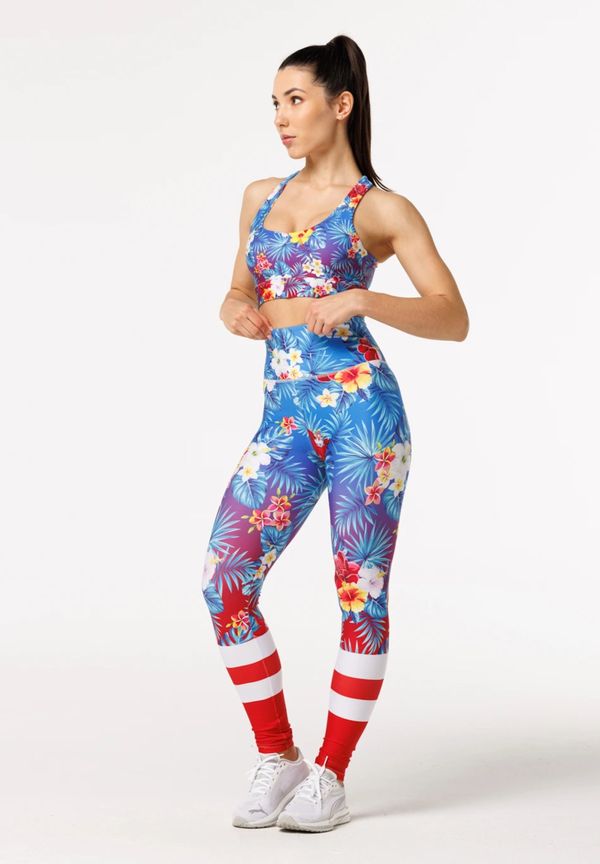 Bittersweet Paris Bittersweet Paris Woman's Flowers Explosion High Waist Leggings CPW-HL-PR BSP174