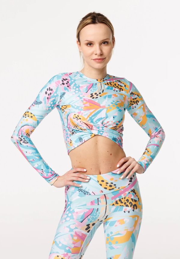 Bittersweet Paris Bittersweet Paris Woman's Pastel Fiesta Gaia Longsleeve Top GLT-C-Print BSP1490