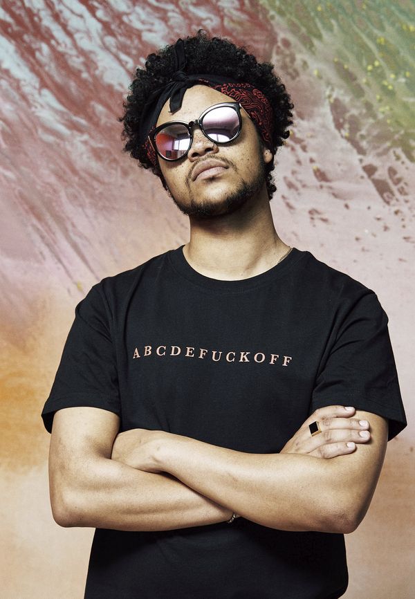 MT Men Black ABC T-shirt