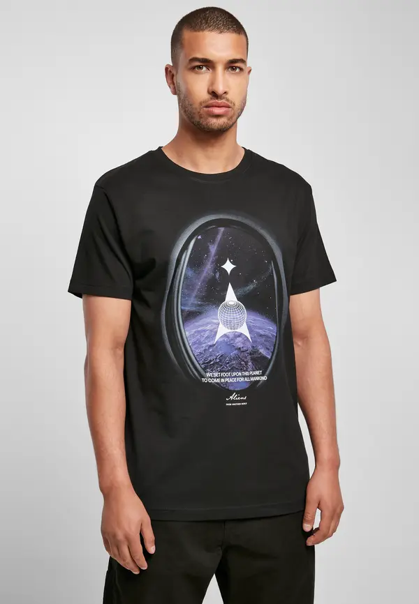 Mister Tee Black Alien Planet T-shirt