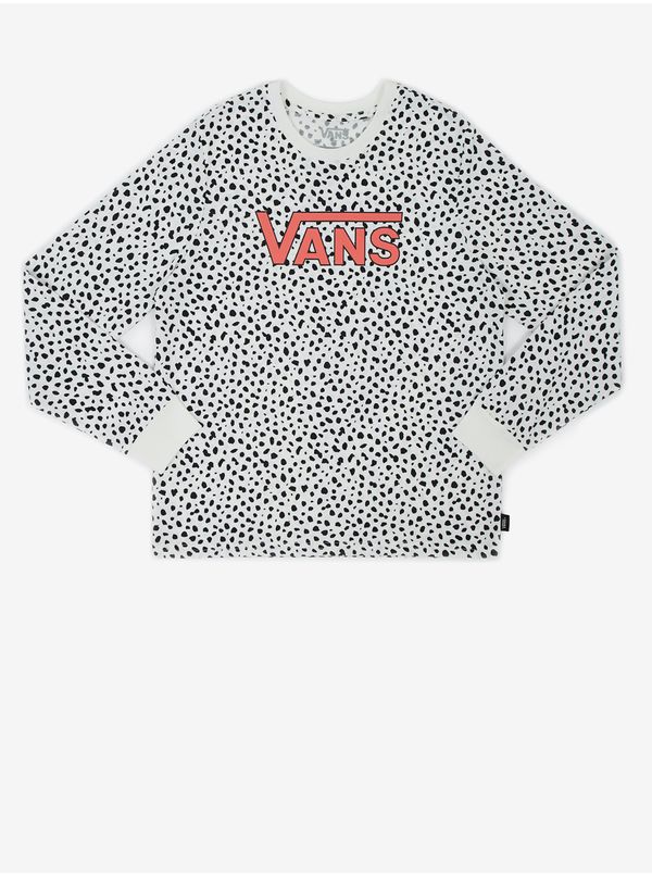 Vans Black and white girly patterned long sleeve T-shirt VANS - Girls