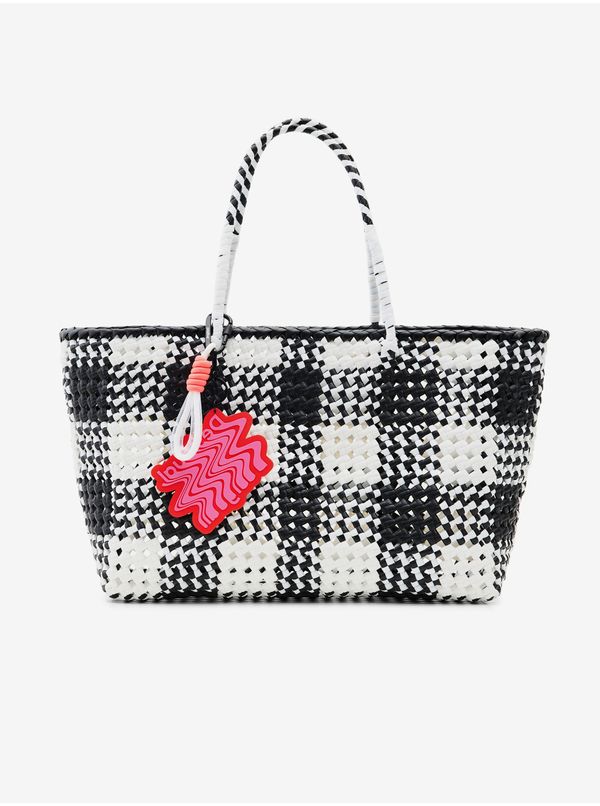 DESIGUAL Black and white ladies handbag Desigual Lux - Ladies