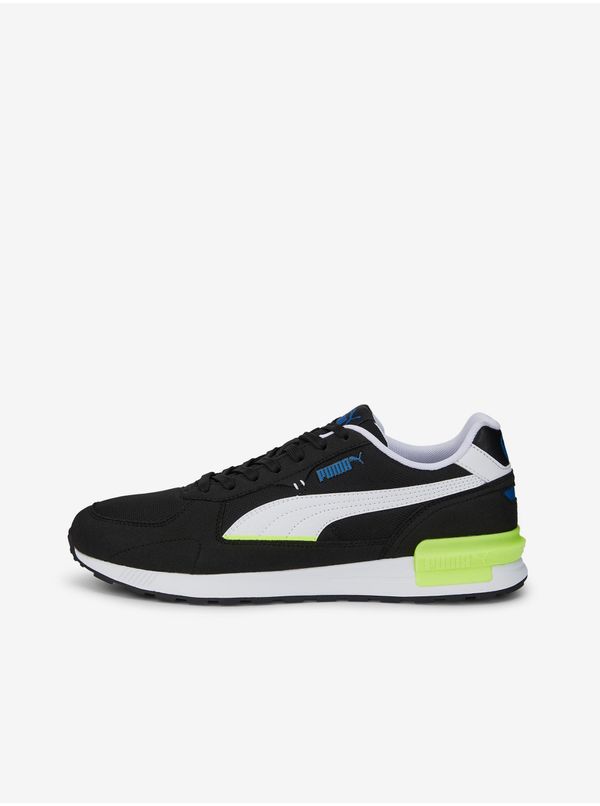 Puma Black and white men's sneakers with suede finish Puma Graviton - Men