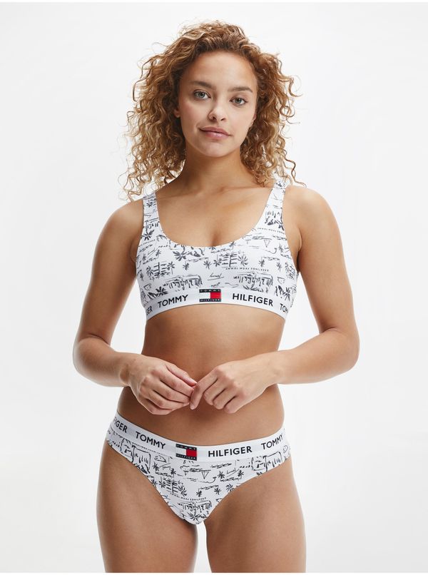 Tommy Hilfiger Black & White Patterned Bra Tommy Hilfiger Underwear - Women