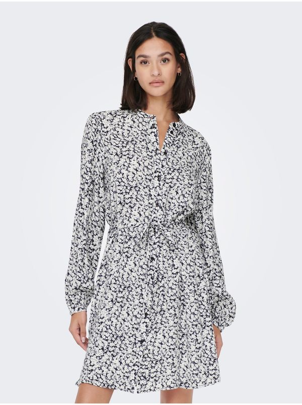 JDY Black & White Women Floral Shirt Dress JDY Alice - Ladies