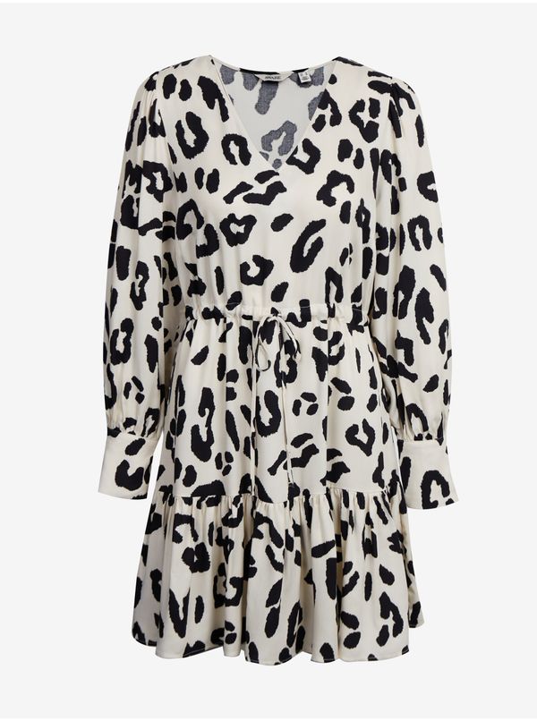 AWARE by VERO MODA Black and white women's patterned dress AWARE by VERO MODA Harlem - Women