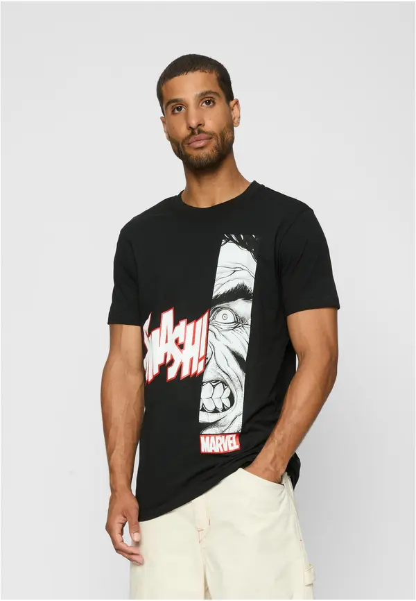 Merchcode Black Angry Hulk T-shirt