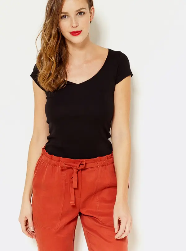 CAMAIEU Black basic T-shirt CAMAIEU - Women
