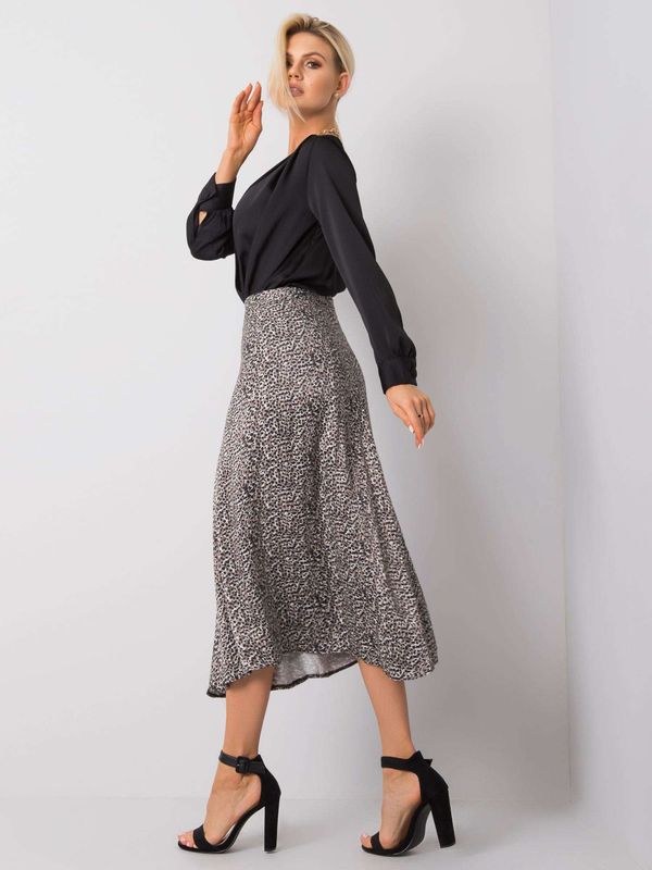 Fashionhunters Black-beige skirt Monica RUE PARIS