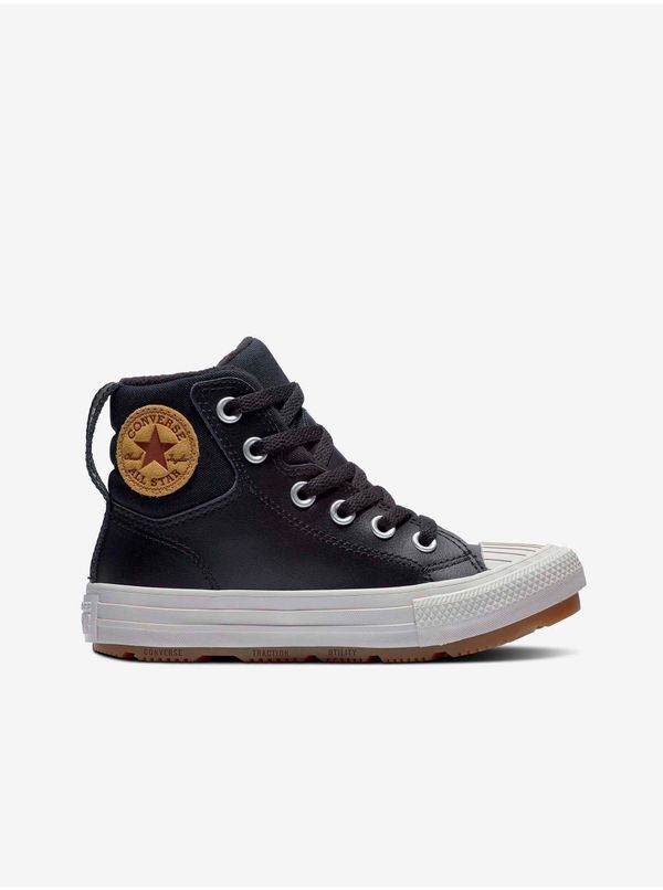 Converse Black Boy Ankle Leather Sneakers Converse Chuck Taylor All Star - Unisex