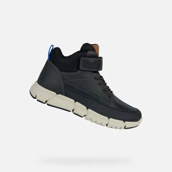 GEOX Black boys' ankle boots Geox Flexyper - Boys