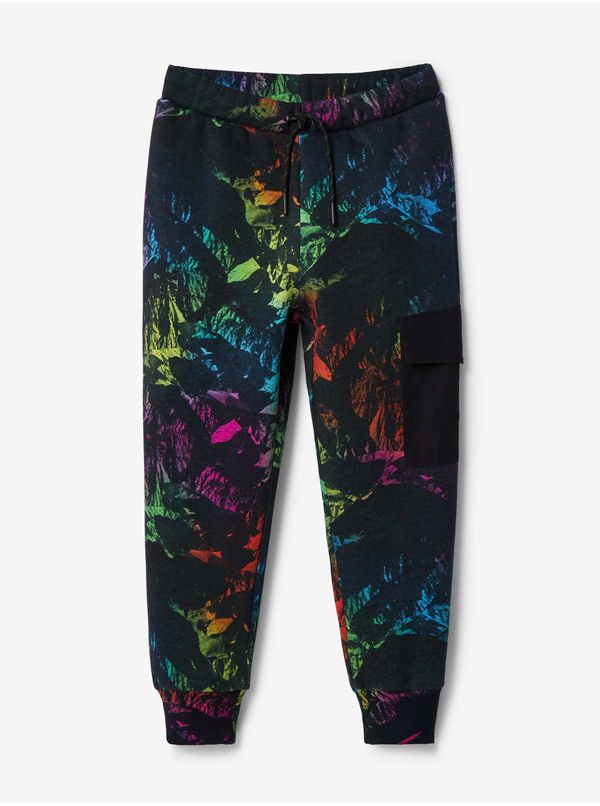 DESIGUAL Black Boys Patterned Sweatpants Desigual Adam - Boys
