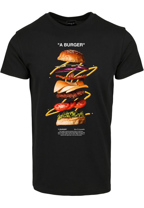 MT Men Black Burger T-Shirt