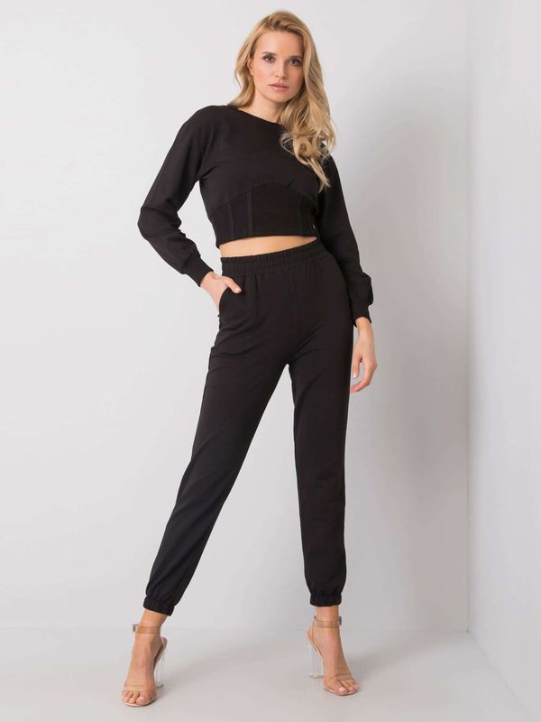 Fashionhunters Black casual set Odille RUE PARIS