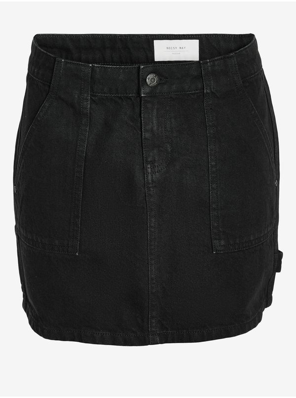 Noisy May Black Denim Skirt Noisy May Emily - Women