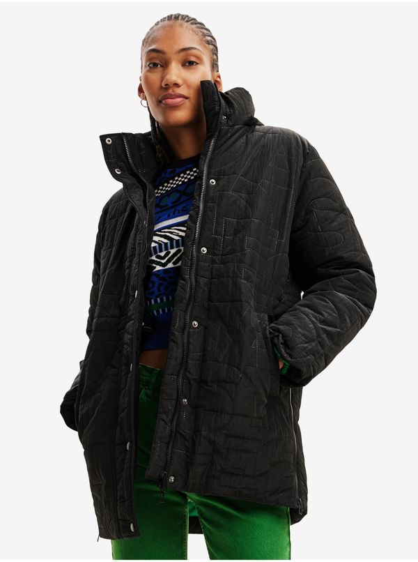 DESIGUAL Black Desigual Tulip Women's Winter Jacket - Ladies