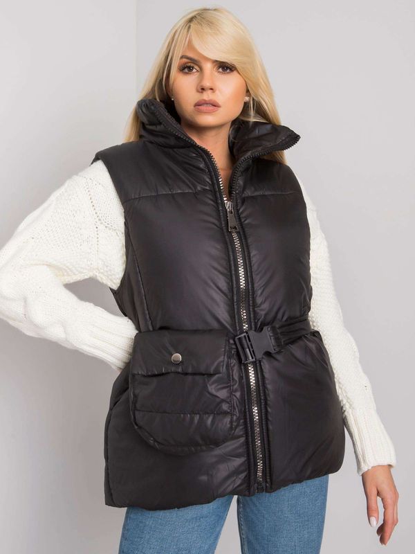 Fashionhunters Black down vest