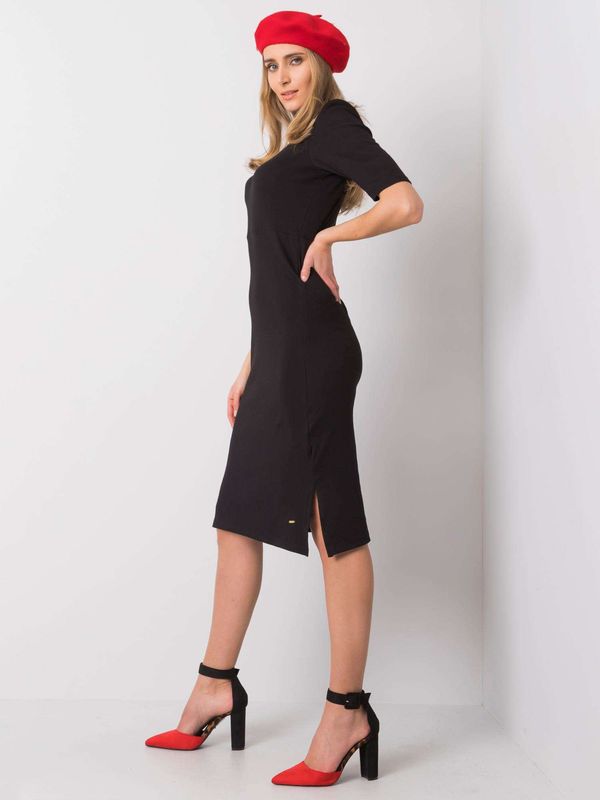 Fashionhunters Black dress Dahlia YOU D'T KNOW ME