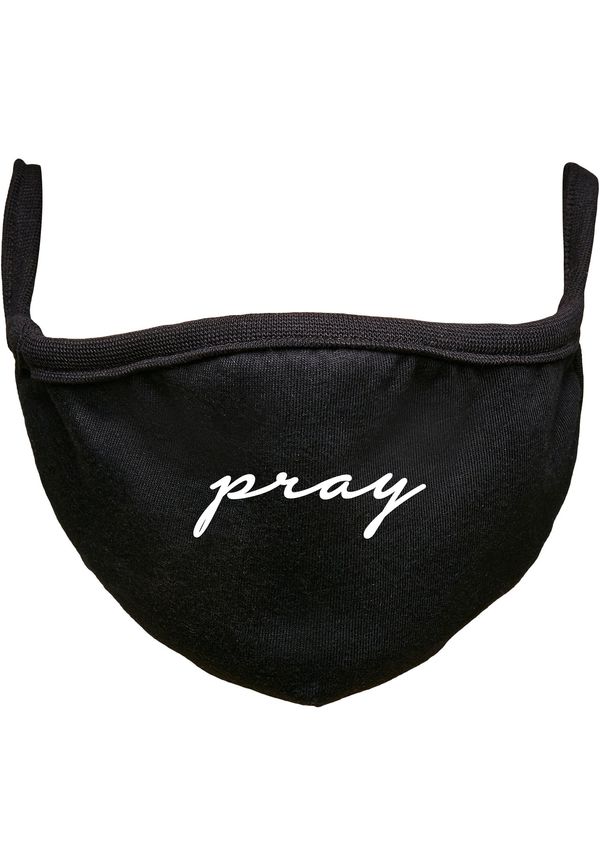 MT Accessoires Black Face Mask Pray Wording