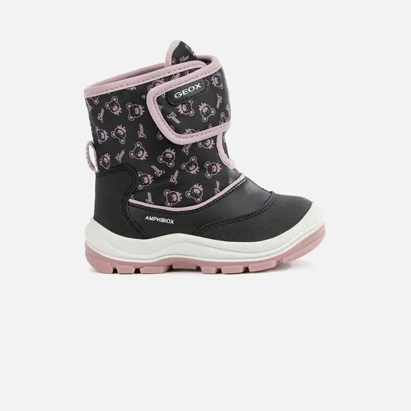 GEOX Black Girls Ankle Boots Geox Flanfil ABX - Girls
