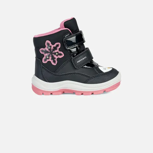 GEOX Black Girls Ankle Boots Geox Flanfil ABX - Girls