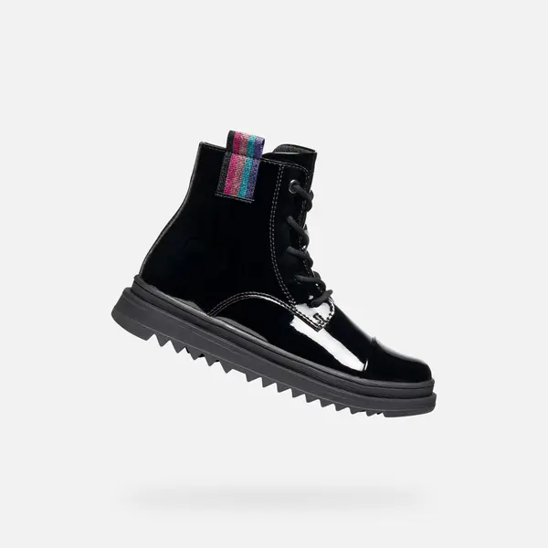 GEOX Black Girls Ankle Boots Geox Gillyja - Girls