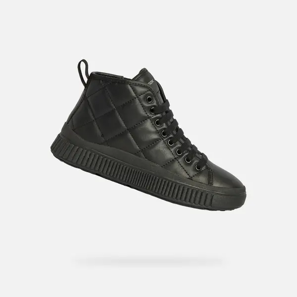 GEOX Black Girls Ankle Boots Geox Laquinny Girl - Girls