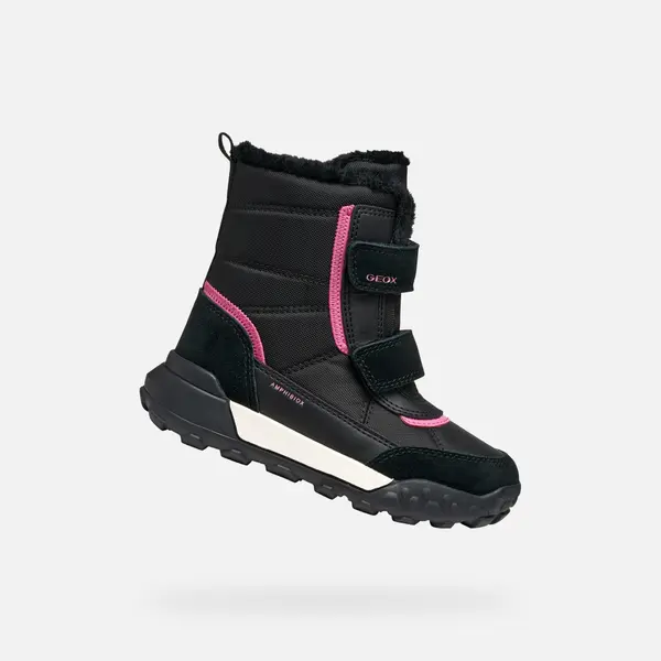 GEOX Black Girls Ankle Boots Geox Trekkyup AB - Girls