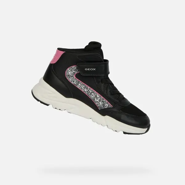 GEOX Black Girls Geox Loftus Sneakers - Girls