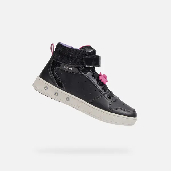 GEOX Black Girls Geox Skylin Sneakers - Girls