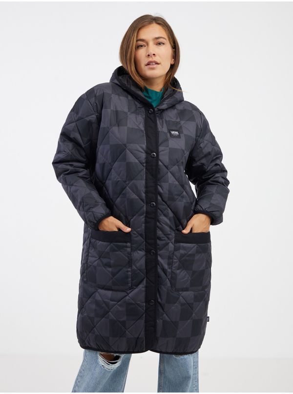 Vans Black-gray women's quilted coat VANS Mason - Women