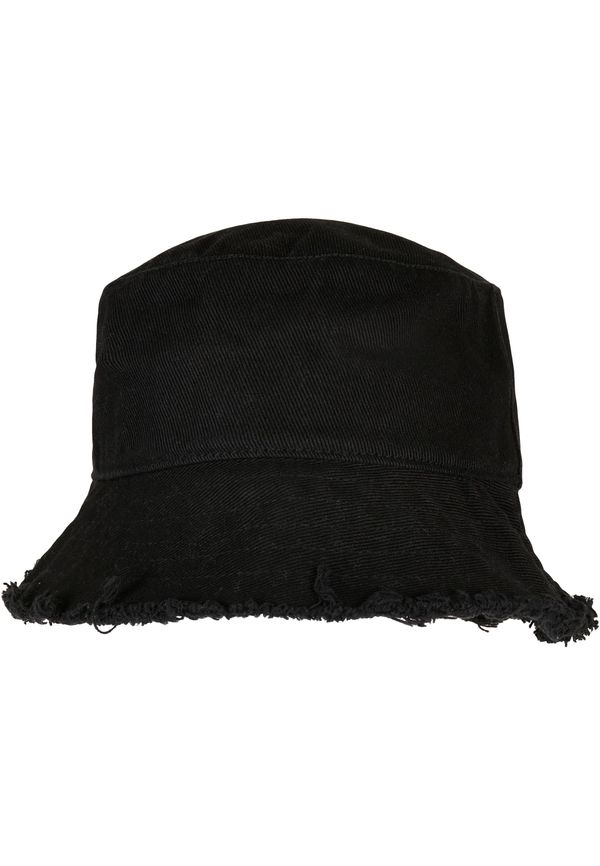 Flexfit Black Hat Open Edge Bucket