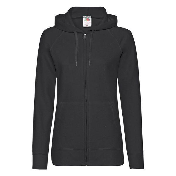 Fruit of the Loom Black hoodie Lady fit Fruit Of The Loom