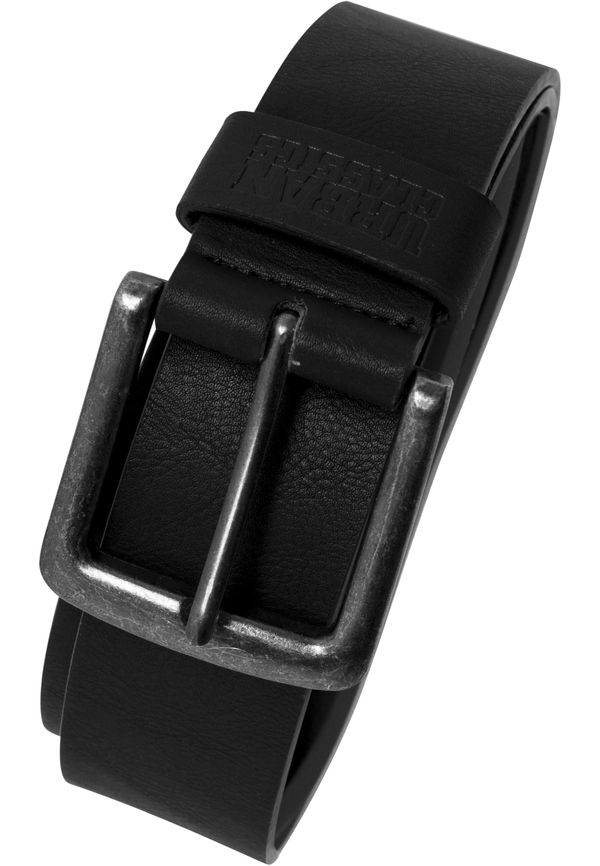 Urban Classics Accessoires Black imitation leather belt