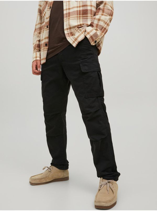 Jack & Jones Black Jack & Jones Stace Cargo Pants - Men's