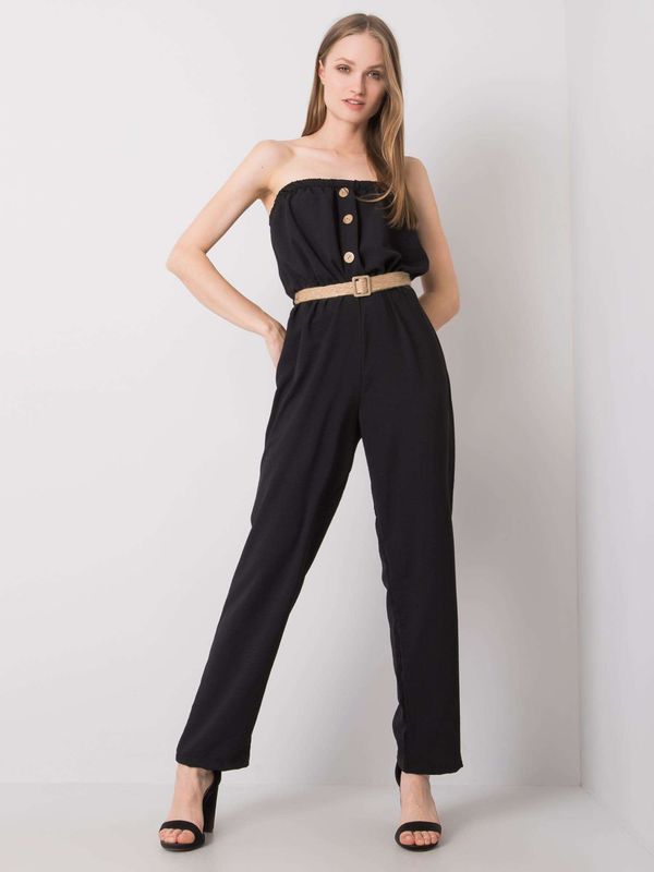 Fashionhunters Black jumpsuit by Felippa RUE PARIS