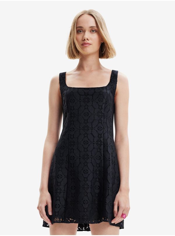 DESIGUAL Black Ladies Lace Dress Desigual Newcastle - Women